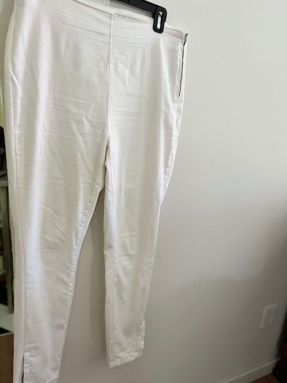 Jeans Women 12 Skinny White Stretch Zipper Ankle A New Day  Y2K